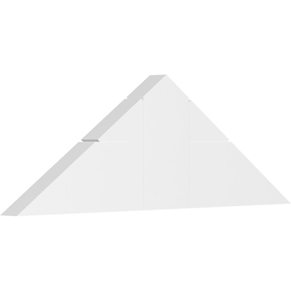 Ekena Millwork Saratoga Architectural Grade PVC Gable Bracket, 36"W x 12"H x 2"D x 6"F, 8/12 Pitch GBP036X12X0206SAR00 - main